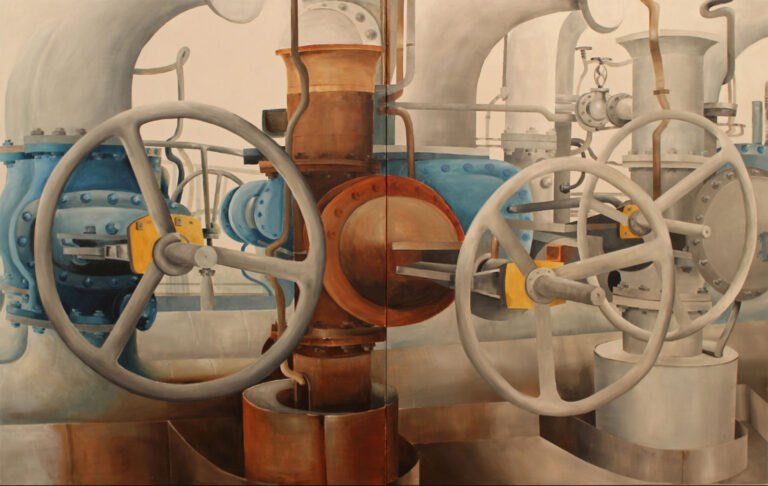 Natur & Technik, Ulrike Zeppetzauer Acryl Raffinierie | Ausstellung im Kunst im Stadl Bad Radkersburg